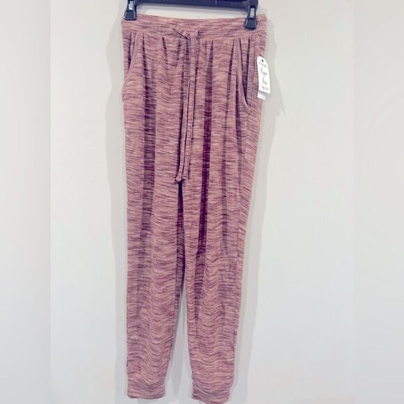 New HIPPIE ROSE Juniors' Hacci Knit Jogger Pants sweater berry spacedye S - Picture 5 of 5